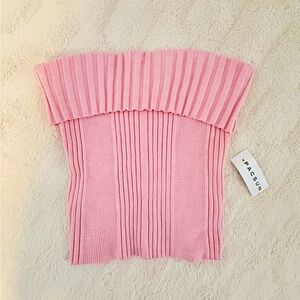 PacSun L.A. Hearts Light Pink Ribbed Tube Top (NWT)